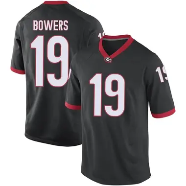 Black Brock Bowers Men's Georgia Bulldogs Football College Jersey - Replica