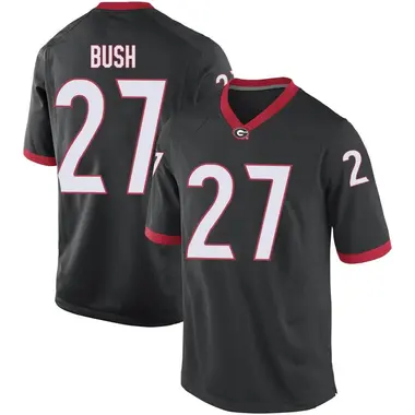 Black Sam Bush Men's Georgia Bulldogs Football College Jersey - Game