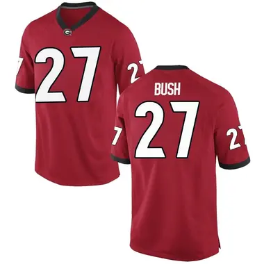 Red Sam Bush Men's Georgia Bulldogs Football College Jersey - Game